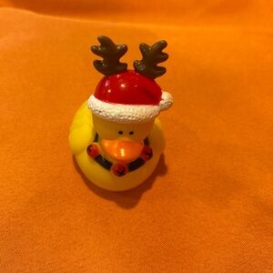 Rubber Duck Reindeer Decor Christmas Car Home Ornament Holiday Ducky Yellow 2"